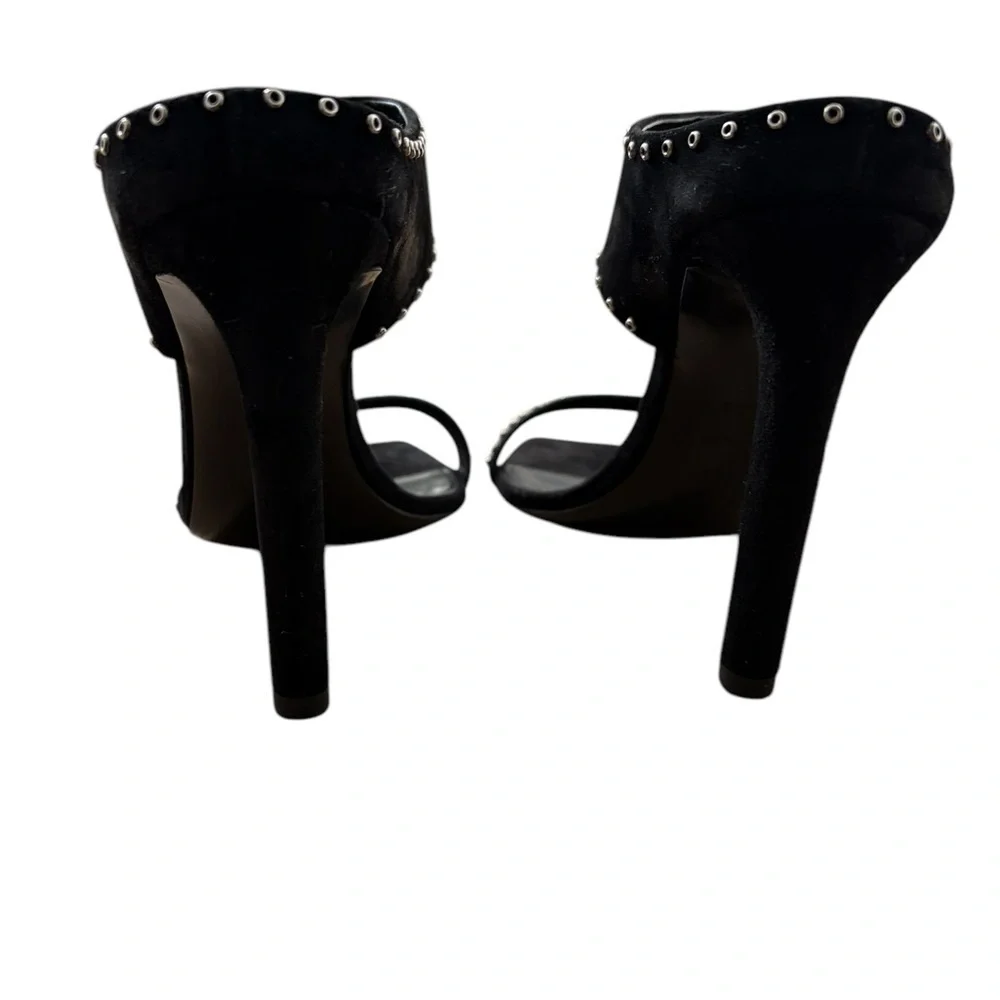 Saint Laurent Leather Mica 105 Stud Mule Black Size 6.5 - Picture 8 of 13